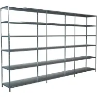 Schulte Legborden zonder bouten, H 2300 x B 2600 x D 500 mm, gegalvaniseerd