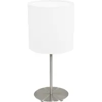 Eglo Pasteri, Nikl, Wit, Textiel, Kat, Slaapkamer, Woonkamer, IP20, II, ENEC