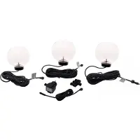 Ubbink Multibright Float drijvende lichtbol LED transparante bollen set a 3