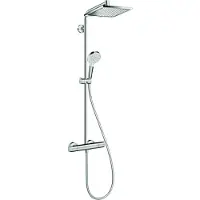 Hansgrohe Crometta E - Showerpipe Varia - 240mm - Chroom - Met thermostaat