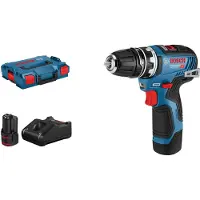 Bosch GSR 12V-35 FC 12V Li-ion Accu Schroefboormachine Set (2x 3.0Ah Accu) In L-Boxx - Koolborstelloos
