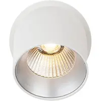 The Light Group SLC Cup LED inbouwdownlight wit/zilver 2.700K Cup, dimbaar, wit / opaal, Woon-/ Eetkamer, Aluminium, Modern, Winkel inbouwlampen