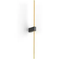 Wever & Ducre Finlin Plafond/Wandlamp Finlin 2.0 | Black Matt|Gold | 2700K