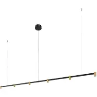 Wever & Ducre Trace Kroonluchter Trace Chandelier 2.0 | Black Matt|Champagne | 3000 K