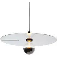 Wever & Ducre Mirro Hanglamp Mirro 2.0 | Black Matt|Glossy Aluminium | 2.5 m