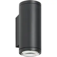 LCD LED-wandlamp buiten 5156, dimbaar, zwart, Aluminium, Modern, LED wandlamp buiten