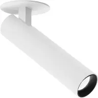 Wever & Ducre Match Semi-Recessed 1.0 - Spotlight White Matt | 2700 K | Concrete Ceiling