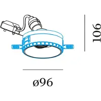 Wever & Ducre Deep Adjust 1.0 PAR16 Spotlight Bronze | False Ceiling