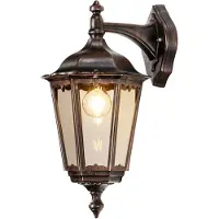 LCD Wandlamp buiten 1111/1121, dimbaar, koper, Aluminium, Antiek, Wandlamp buiten