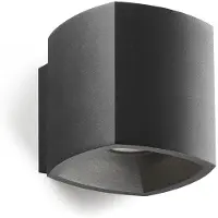 LIGHT-POINT Wandlampe , dimbare, Zwart, Terras, Aluminium