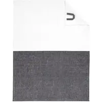 Cawö Theedoek Duo Cuisine Black/White (Set van 4)