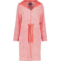 Cawö Badjas Home 834 Capuchon & Tunnelkoord Women Watermelon-XS