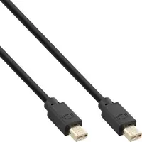 InLine Mini DisplayPort 1.4 kabel, male / male zwart/goud, 2m