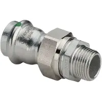 Viega Sanpress Inox koppeling 3-delig SC bu.dr. 42mmx1 1/2"bu