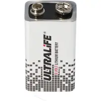 Ultralife lithiumbatterij 9 volt, E-blok, U9VL, U9VL-J, U9VL-JP