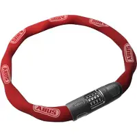 ABUS - Kettenschloss 8808C - Fietsslot 85 cm, rood