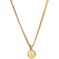 Elli - Elli Halsketting Dames Balhanger Geo Look Panzerkette Basic Trend in 925 Sterling Zilver Verguld Kettingen