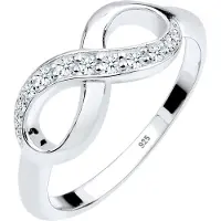 Elli DIAMONDS Ring 'Infinity' zilver