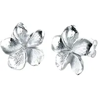Elli - Elli Oorbellen Dames Frangipani Bloemen Motief Elegant in 925 Sterling Zilver Oorbel