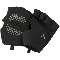 Puma Essential trainingshandschoenen met grip en uitgesneden vingers, Zwart, Maat M