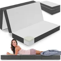 ELONEO Opvouwbaar Matras – Visco Schuim - 140x200 cm - 15 cm Extra Dik - Wasbare Hoes - Logeerbed
