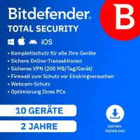 Bitdefender Total Security [2 jaar - 10 apparaten]
