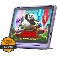 Amazon *EOL*Fire HD 10 Kids Pro tablet (2023), ontwerp met gelukkige dag voor kinderen vanaf de basisschoolleeftijd, met 10-inch scherm, lange batterijlevensduur, kinderslot en dunne hoes