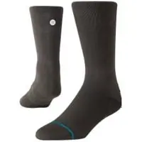 Stance Washed Black Ultra Crew Socks Black || Maat: 38-42