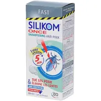 Silikom Once Shampoo | Anti-Luizen en Neten | Gratis Luizenkam 200 ml Shampoo