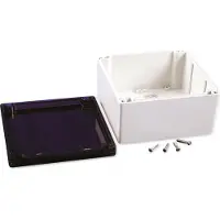 Hammond Electronics 1554S2GYSL Universele behuizing 160 x 160 x 90 Polycarbonaat Grijs 1 stuk(s)