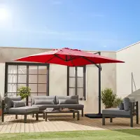 Sweeek - Zweefparasol, falgos, 3x3m