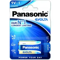 Panasonic Elvolta Alkaline 9V blokbatterij - geschikt voor rookmelders, meetapparatuur en audioapparatuur