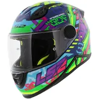 LS2 LS2FF812KidSventBlauwGroenKinderIntegraalhelm Maat M