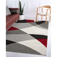 The Carpet Vloerkleed Pearl moderne dichte woonkamer tapijt met contour snit