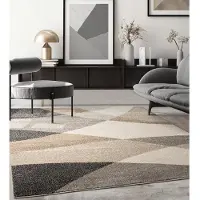The Carpet Vloerkleed Pearl moderne dichte woonkamer tapijt met contour snit