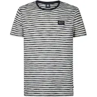 Petrol Industries Shirt 'Oceanbreezeview' marine / wit