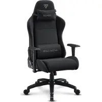 Sense7 Spellcaster FUKU XL gamingstoel, gamingfauteuil, bureaustoel, ergonomische bureaustoel, draaistoel met hoofdsteun, geschikt tot 150 kg, zwart
