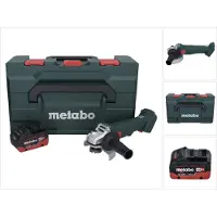 Metabo W 18 L 9-125 accu haakse slijper 18 V 125 mm + 1x accu 5,5 Ah + metaBOX - zonder oplader