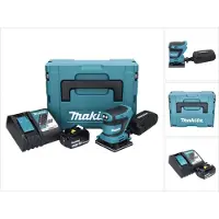 Makita DBO 480 RF1J accu-excentrische schuurmachine 18 V 112 x 102 mm + 1x accu 3,0 Ah + oplader + Makpac