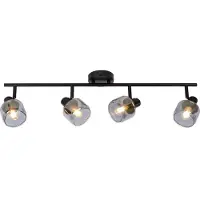 Lucide BJORN - Plafondspot (Plafondlamp) - 4xE14 - Zwart