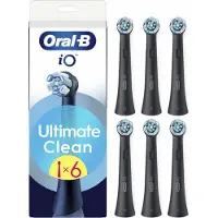Oral-B 3x Opzetborstels iO Ultimate Clean Zwart 6 stuks