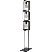 Lucide Vloerlamp Luuk Zwart 3xe27