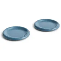 HAY Barro Bord Ø18 cm - Set van 2 Dark Blue
