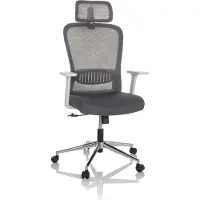 Hjh OFFICE Bureaustoel / Directiestoel BELAIA W Netstof / Stof grijs