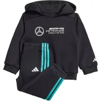 Adidas Trainingspak 'MERCEDES - AMG PETRONAS FORMULA ONE TEAM DNA BABY JOGGER LONG' aqua / zwart / wit