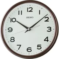 Seiko QXA836B Wandklok en staande klok, quartz, bruin, met zachte wijzers