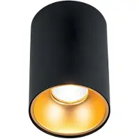 Orion Plafondspot Starlight, rond, zwart dimbaar, zwart, Woon-/ Eetkamer, Aluminium, Modern, buitenspot