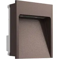 Flos Architectural FLOS My Way - kleine LED wand inbouwlamp, bruin, bruin / roest, Aluminium, Modern, Wandlamp buiten