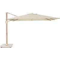Platinum Challenger T2 premium parasol 260x350 cm teak champagne