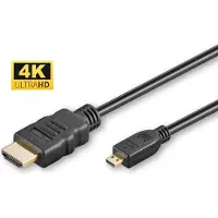 Microconnect HDM19191V2.0D HDMI kabel 1 m HDMI Type D (Micro) HDMI Type A (Standaard) Zwart